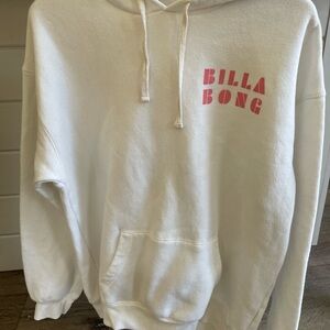 Billabong Cream Hoodie with Subtle Logo